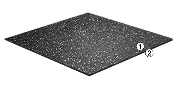 Layer construction of Arenaflor sports flooring